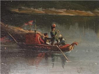 O/BD "CROSSING THE WAY" SGND C. WEILER,1865 - C. Weiler