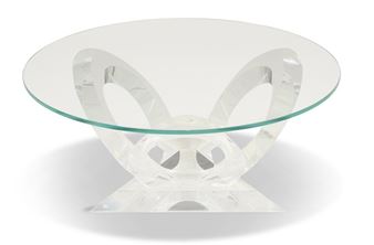 Mikhail Loznikov Acrylic and Glass Cocktail Table - Mikhail Loznikov