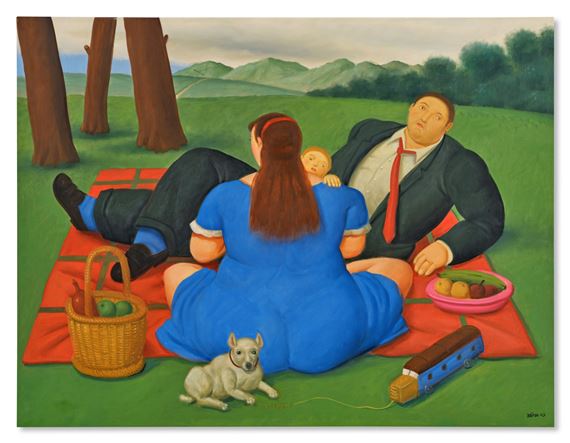 Picnic by Fernando Botero, Executed in 2009