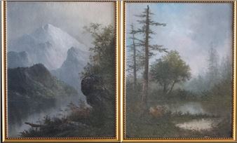 PR OF 19THC. LANDSCAPES SGND J.C. DURAND - J. C. Durand