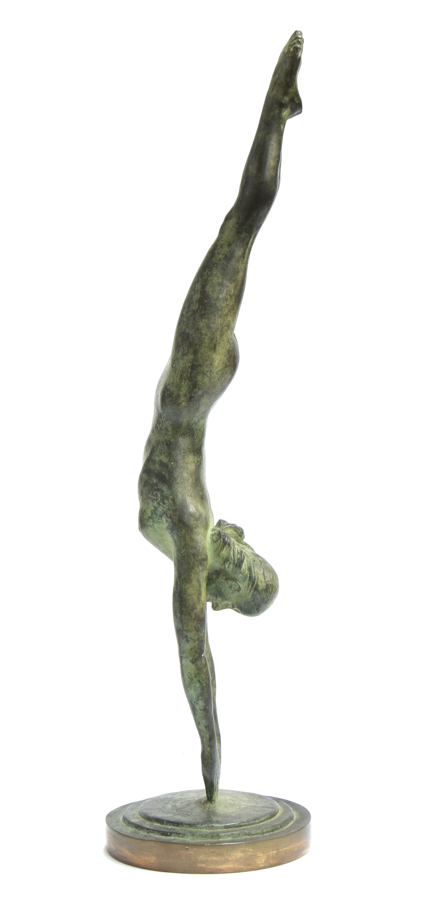 Jaap Hartman | A patinated bronze stature in the form of a diving woman ...