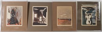 Lot of four (4) litograph - 53 - C. Loiselle