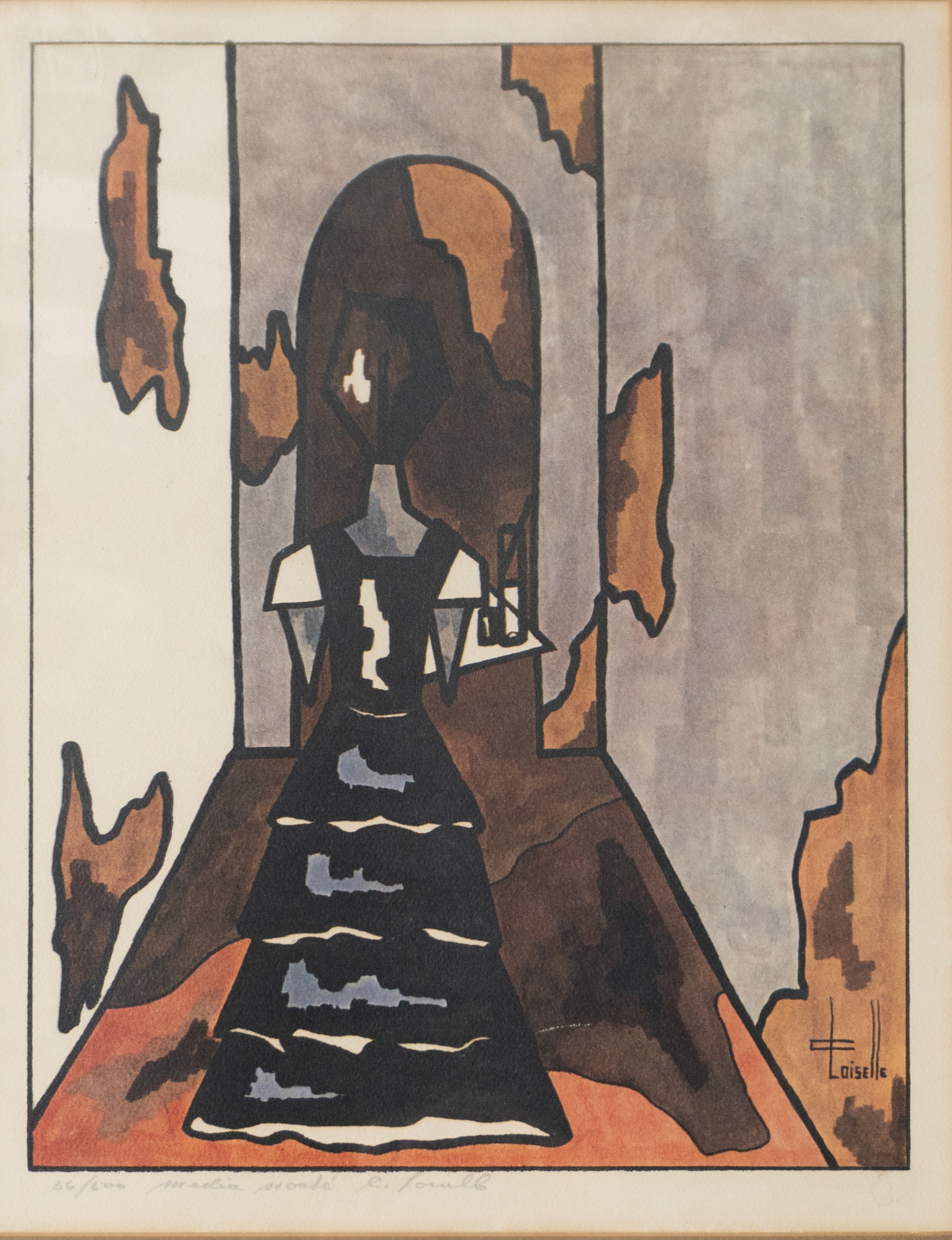 Artwork by C. Loiselle, Lot of four (4) litograph - 53, Made of litograph