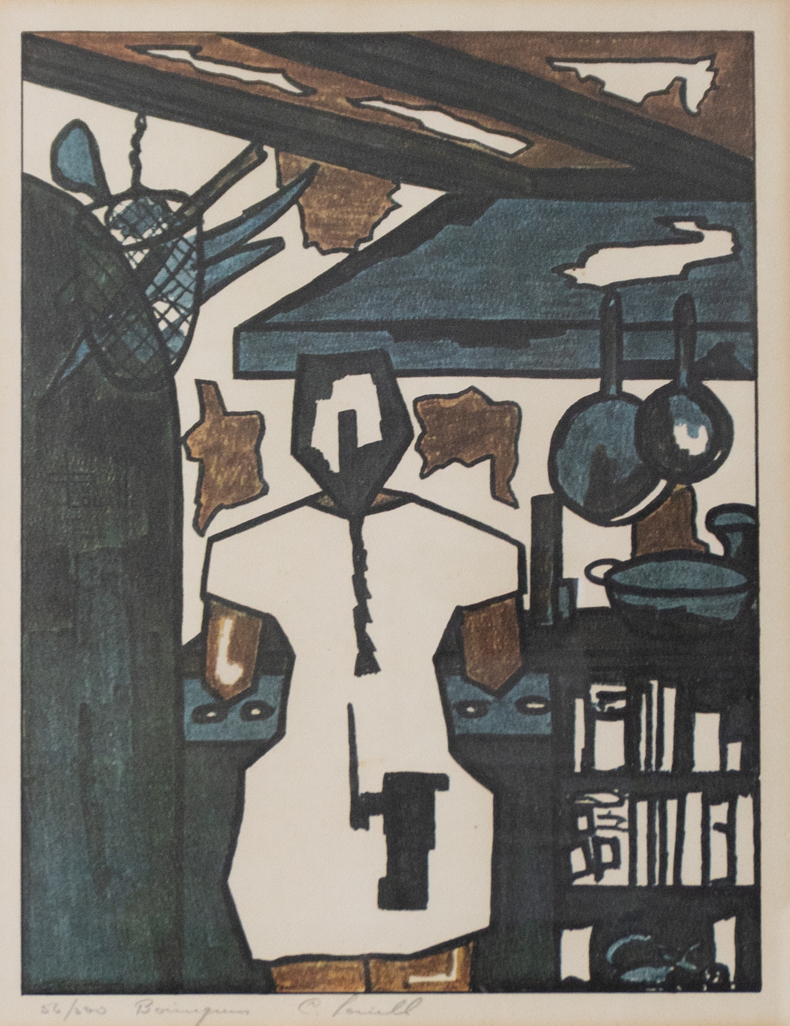 Artwork by C. Loiselle, Lot of four (4) litograph - 53, Made of litograph