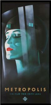 Filmplakat zu ''Metropolis'' (ein Film von Fritz Lang - Werner Graul