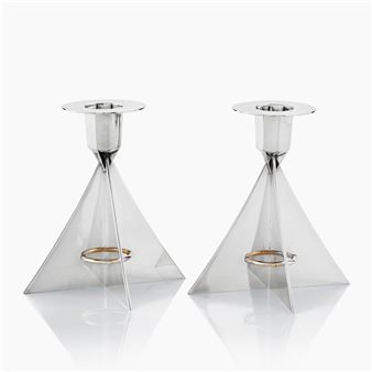 Ljusstakar, ett par. Stockholm 2003 - Hubert Hydman