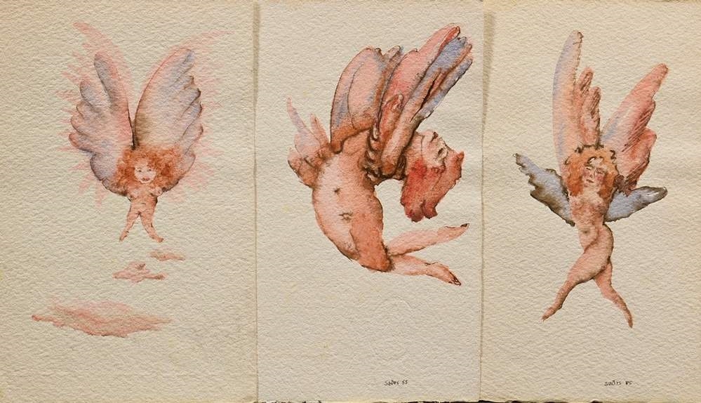 Artwork by Barbara Szüts, 3 Szüts, Made of watercolours