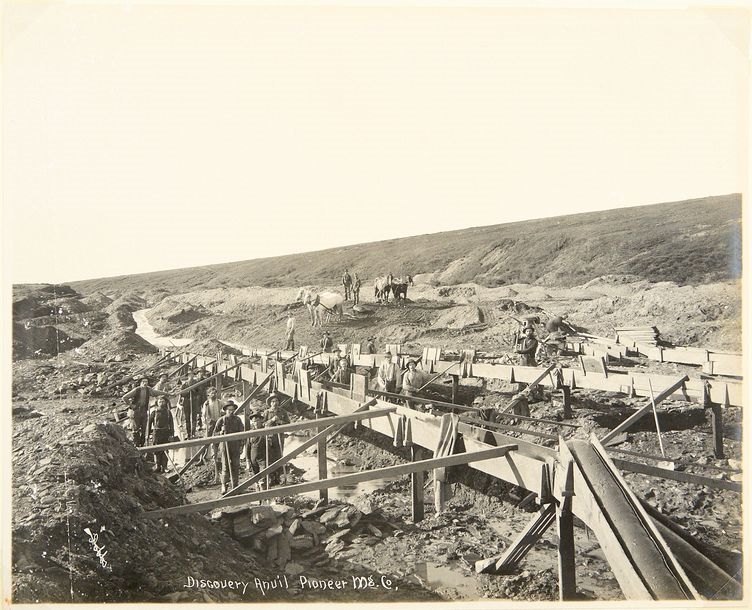 Artwork by Beverly Dobbs, The  Lode at Anvilrock near Nome, Made of vintage silver prints