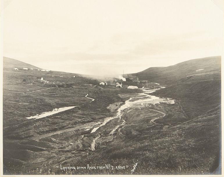 Artwork by Beverly Dobbs, The  Lode at Anvilrock near Nome, Made of vintage silver prints