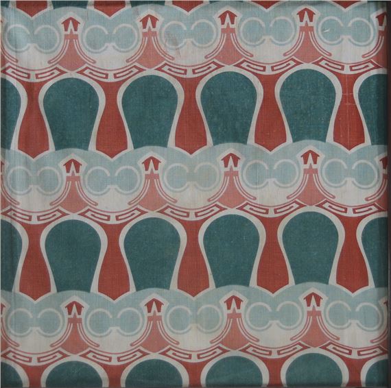 Henry VAN DE VELDE (18631957) Rare Art Nouveau cotton fabrics by Henry van de Velde, circa 1904