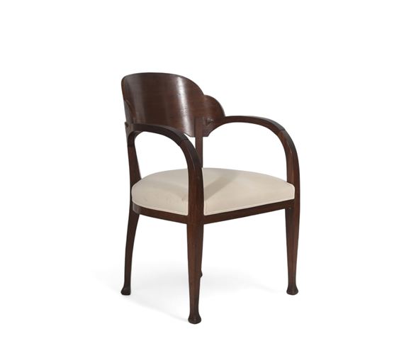 Henry VAN DE VELDE (1863-1957) Mahogany armchair model ‘Arnold Esche by Henry van de Velde, circa 1908