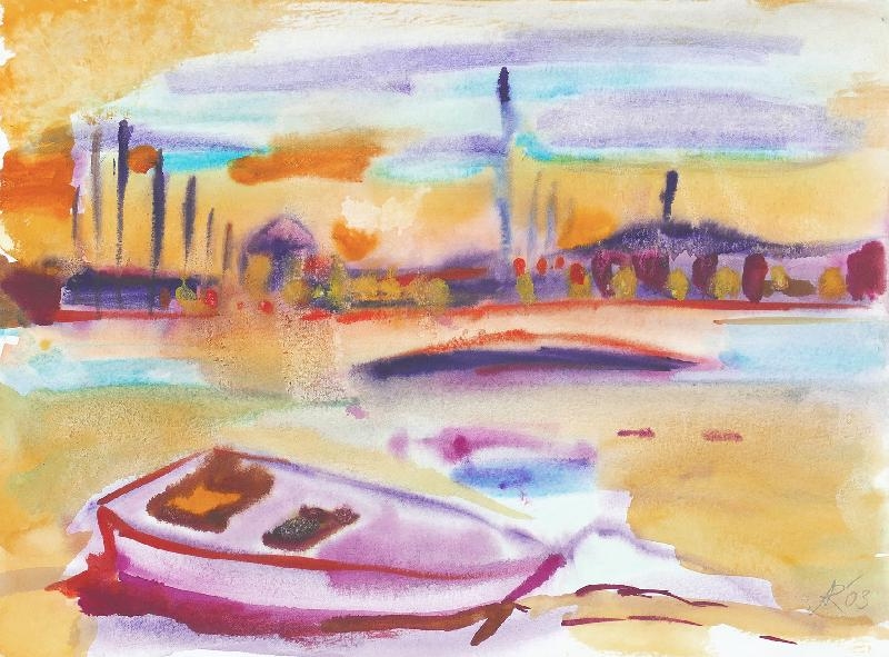 Anke Rische | Sonnenaufgang an der Adria (2003) | MutualArt