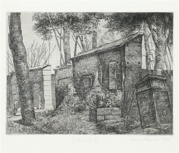 Grabmale II by Volker Stelzmann, 1978