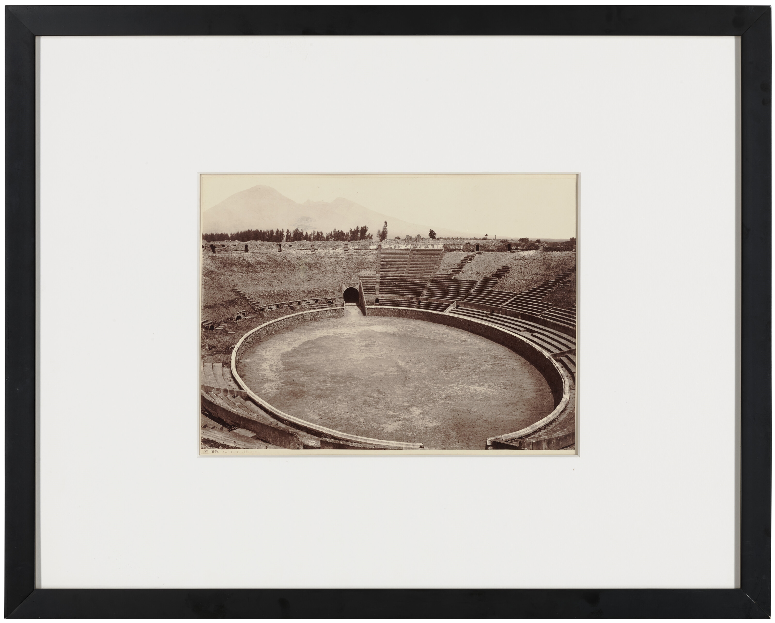 Artwork by Giorgio Sommer, Anfiteatro, Pompei, Made of albumen print