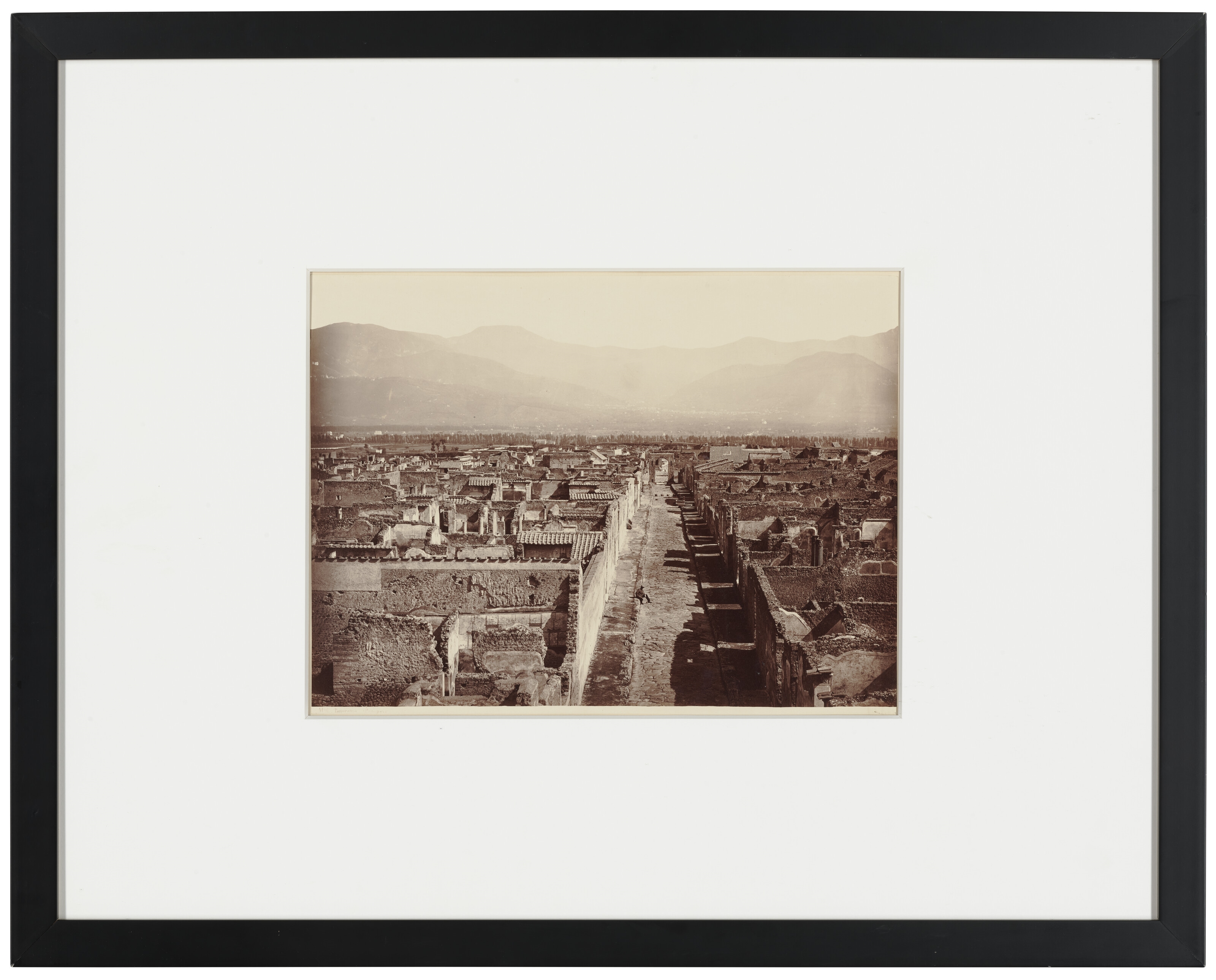 Artwork by Giorgio Sommer, Panorama, Pompei, Made of albumen print