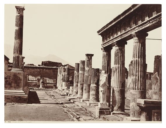 Tempio di Venere (Pompei), The Temple of Venus by Giorgio Sommer, Printed circa 1865