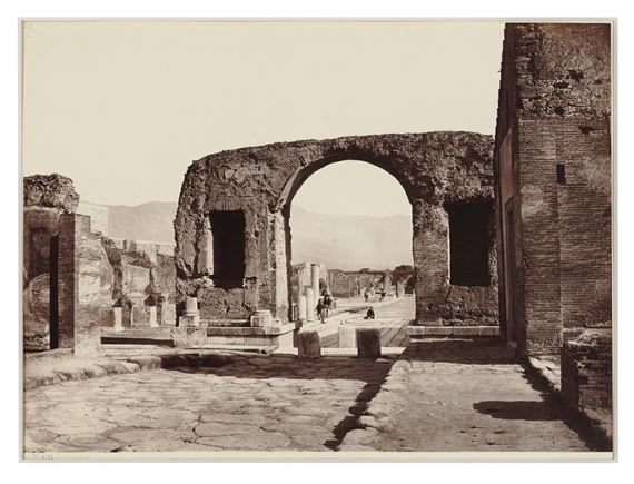 Foro Civile, Pompei by Giorgio Sommer, Printed circa 1865