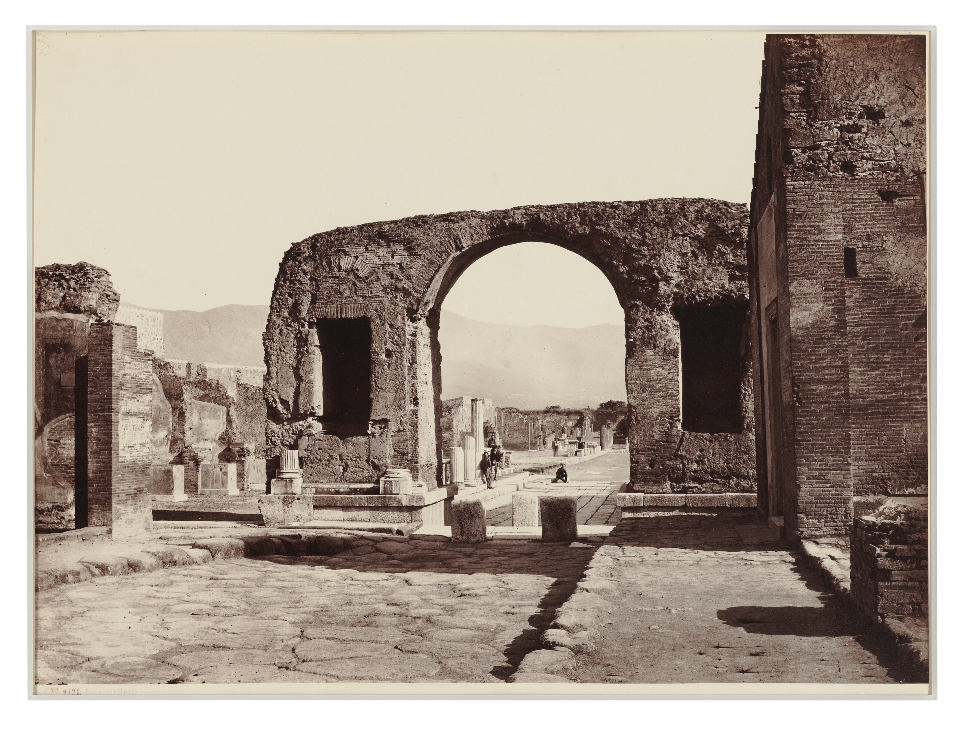 Artwork by Giorgio Sommer, Foro Civile, Pompei, Made of albumen print,