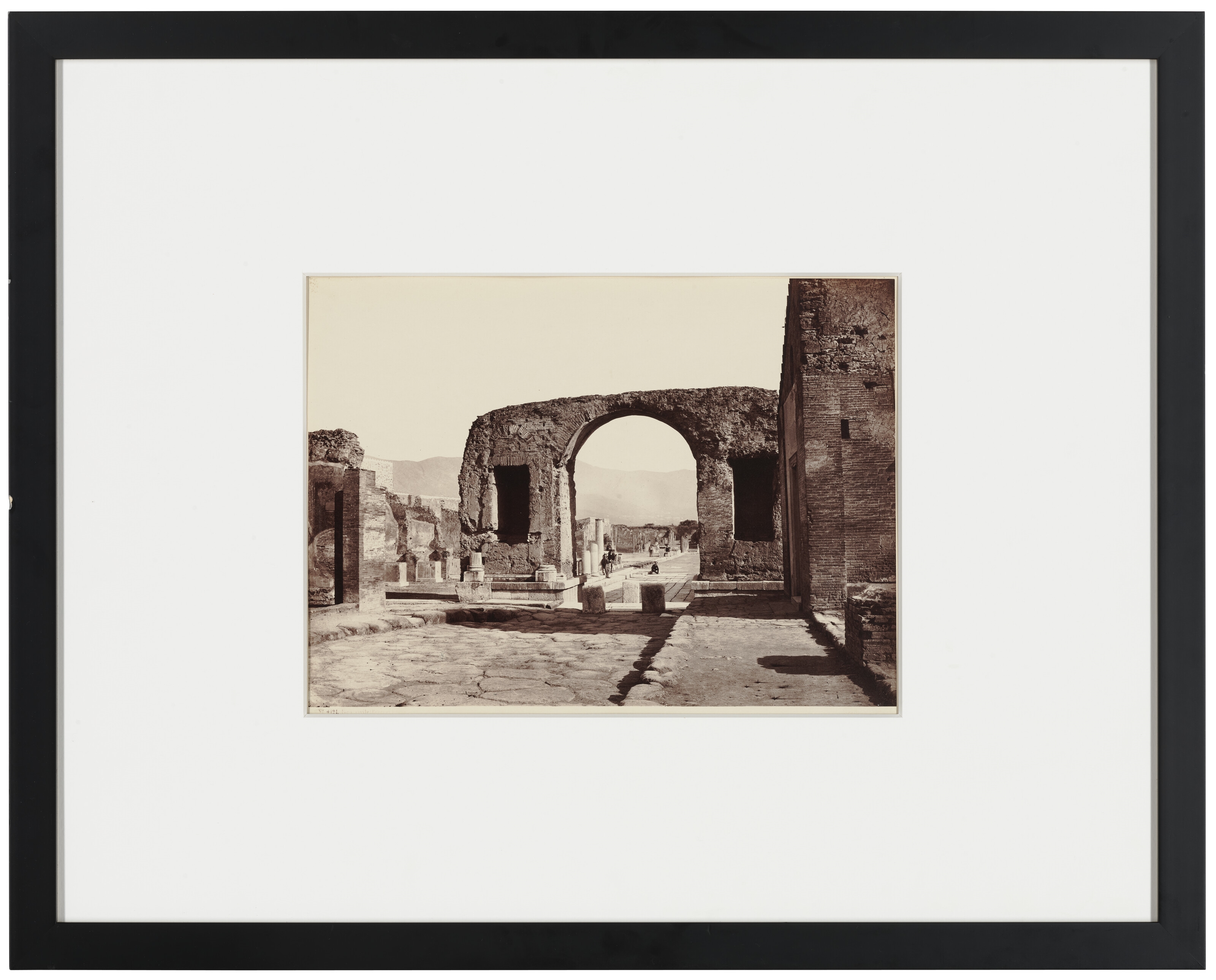 Artwork by Giorgio Sommer, Foro Civile, Pompei, Made of albumen print,