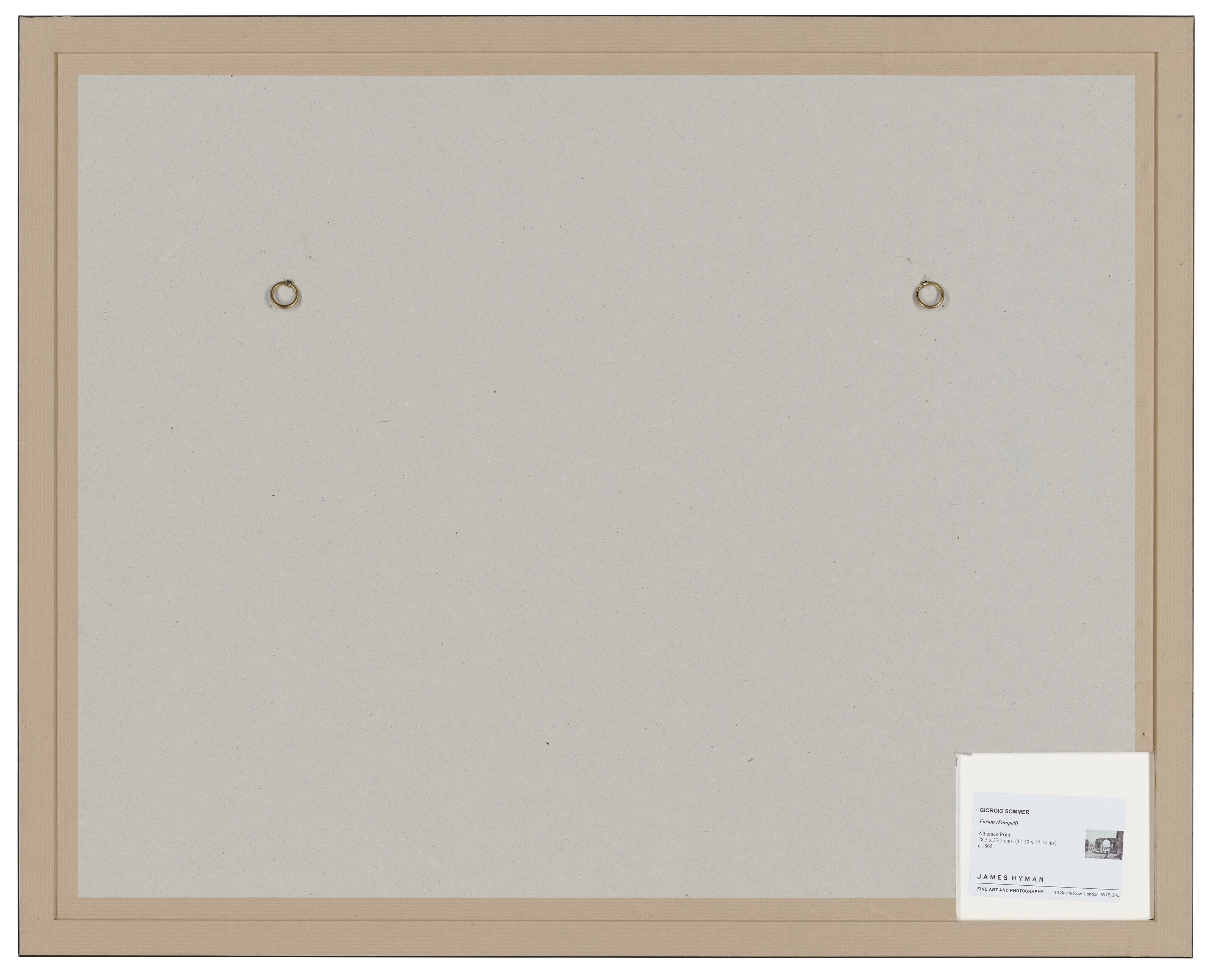 Artwork by Giorgio Sommer, Foro Civile, Pompei, Made of albumen print,