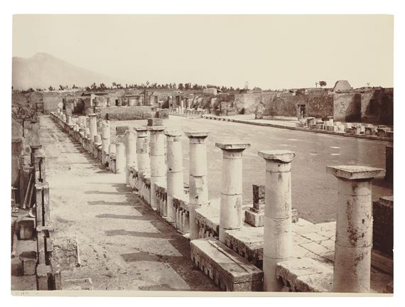 Panorama Foro Rivile, Pompei by Giorgio Sommer, Printed circa 1865