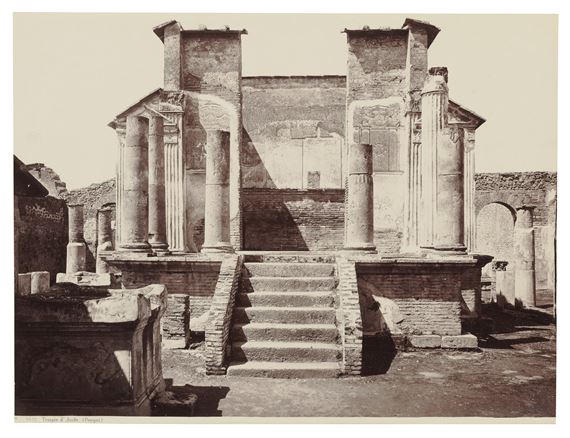 Tempio d'Iside, Pompei by Giorgio Sommer, Printed circa 1865