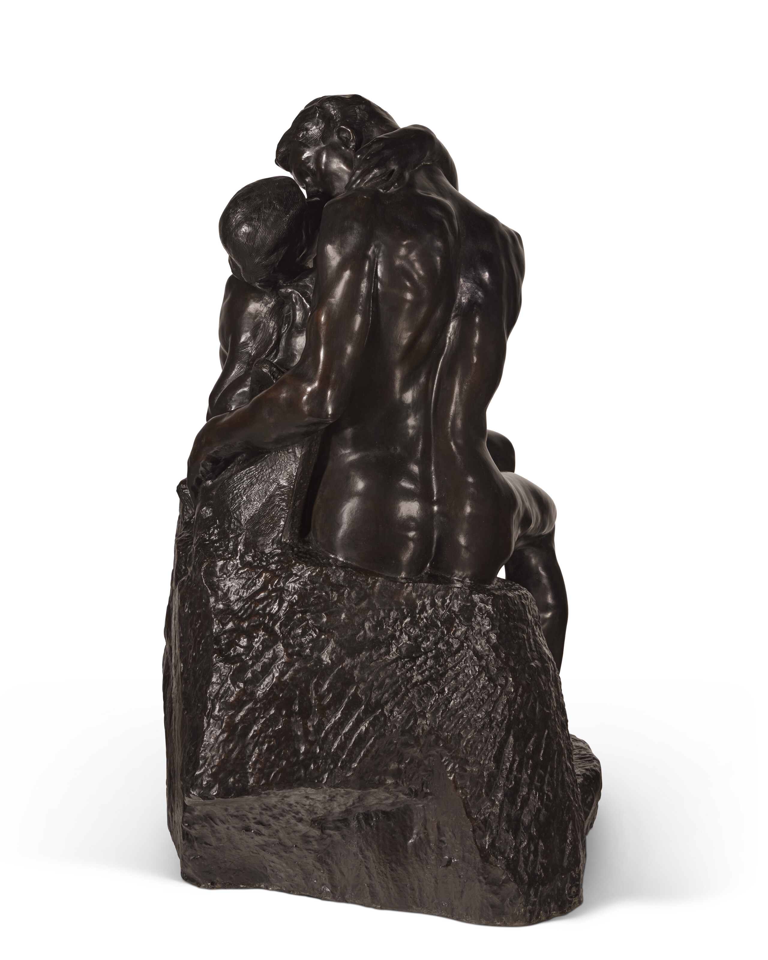 Artwork by Auguste Rodin, Baiser, grand modèle, Made of bronze with dark brown patina