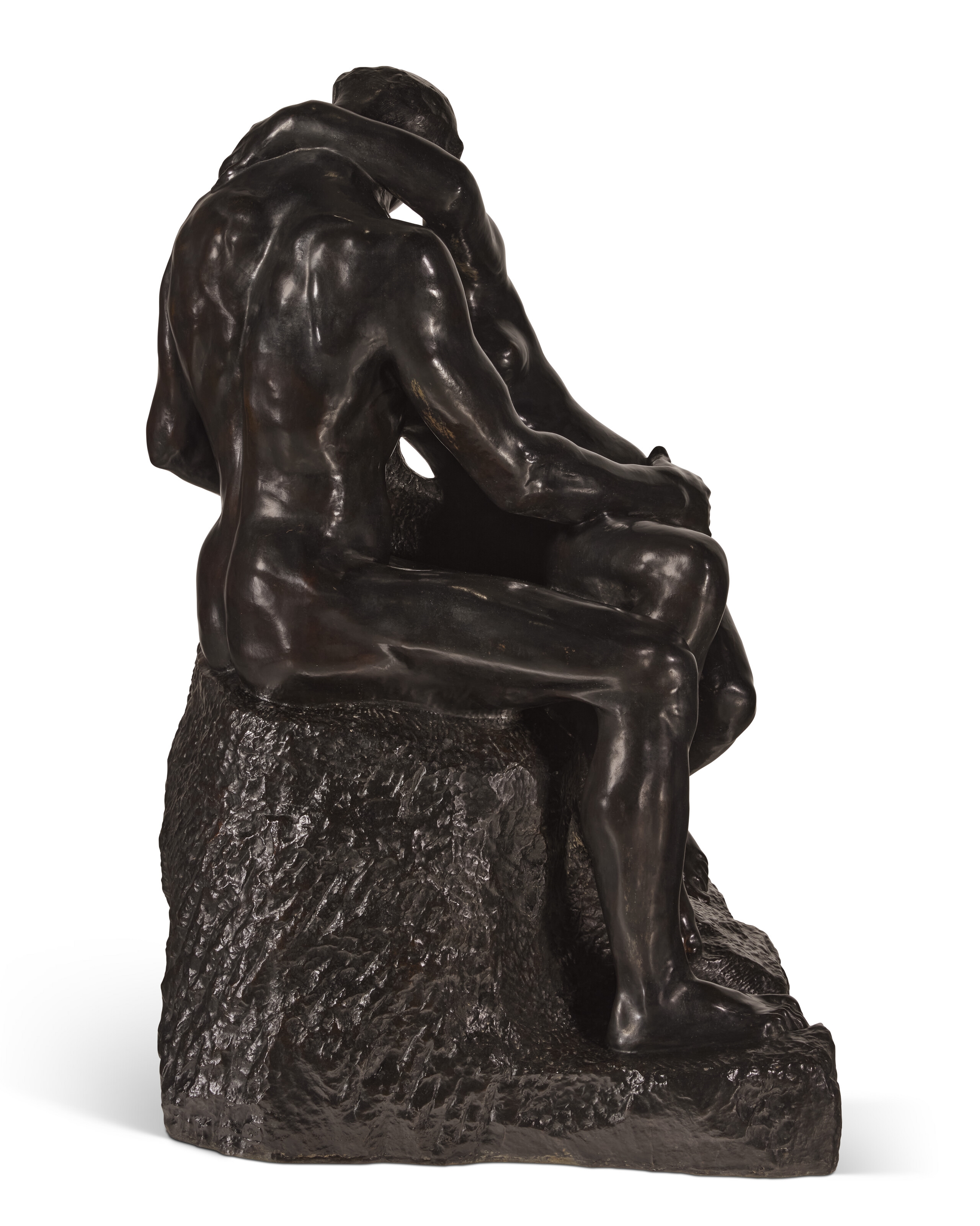 Artwork by Auguste Rodin, Baiser, grand modèle, Made of bronze with dark brown patina