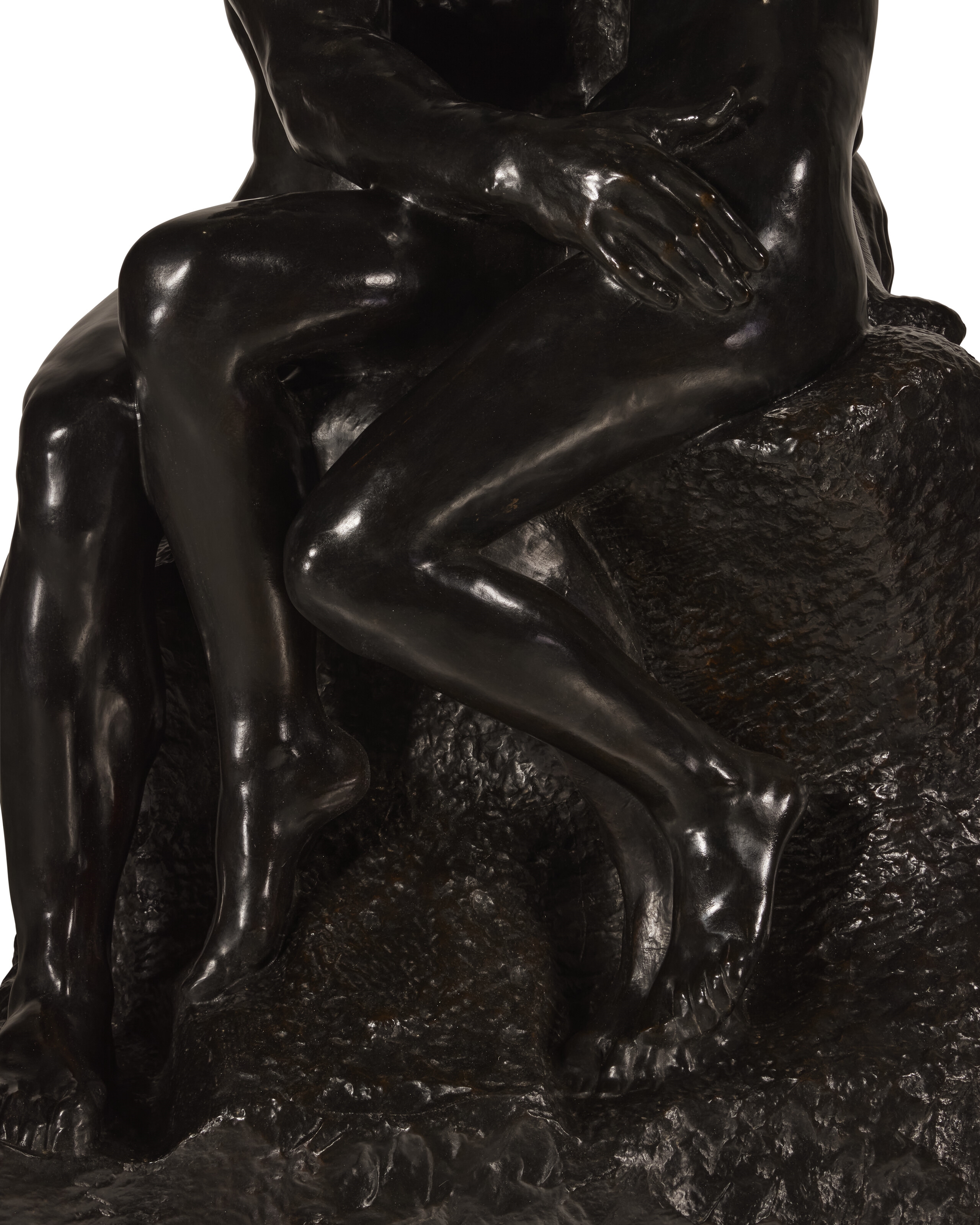 Artwork by Auguste Rodin, Baiser, grand modèle, Made of bronze with dark brown patina