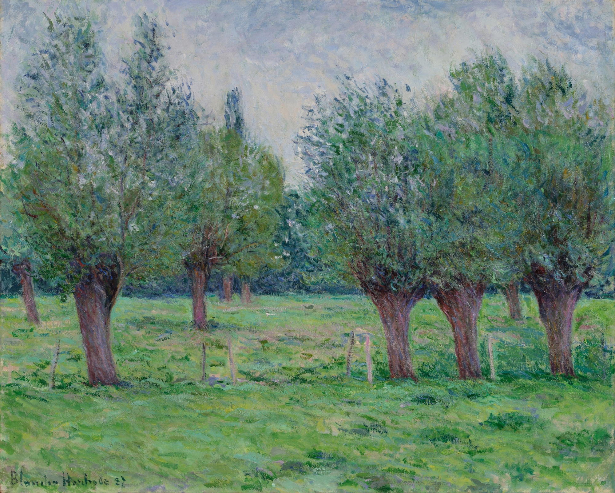 Artwork by Blanche Hoschedé Monet, Prairie à Giverny, Made of oil on canvas