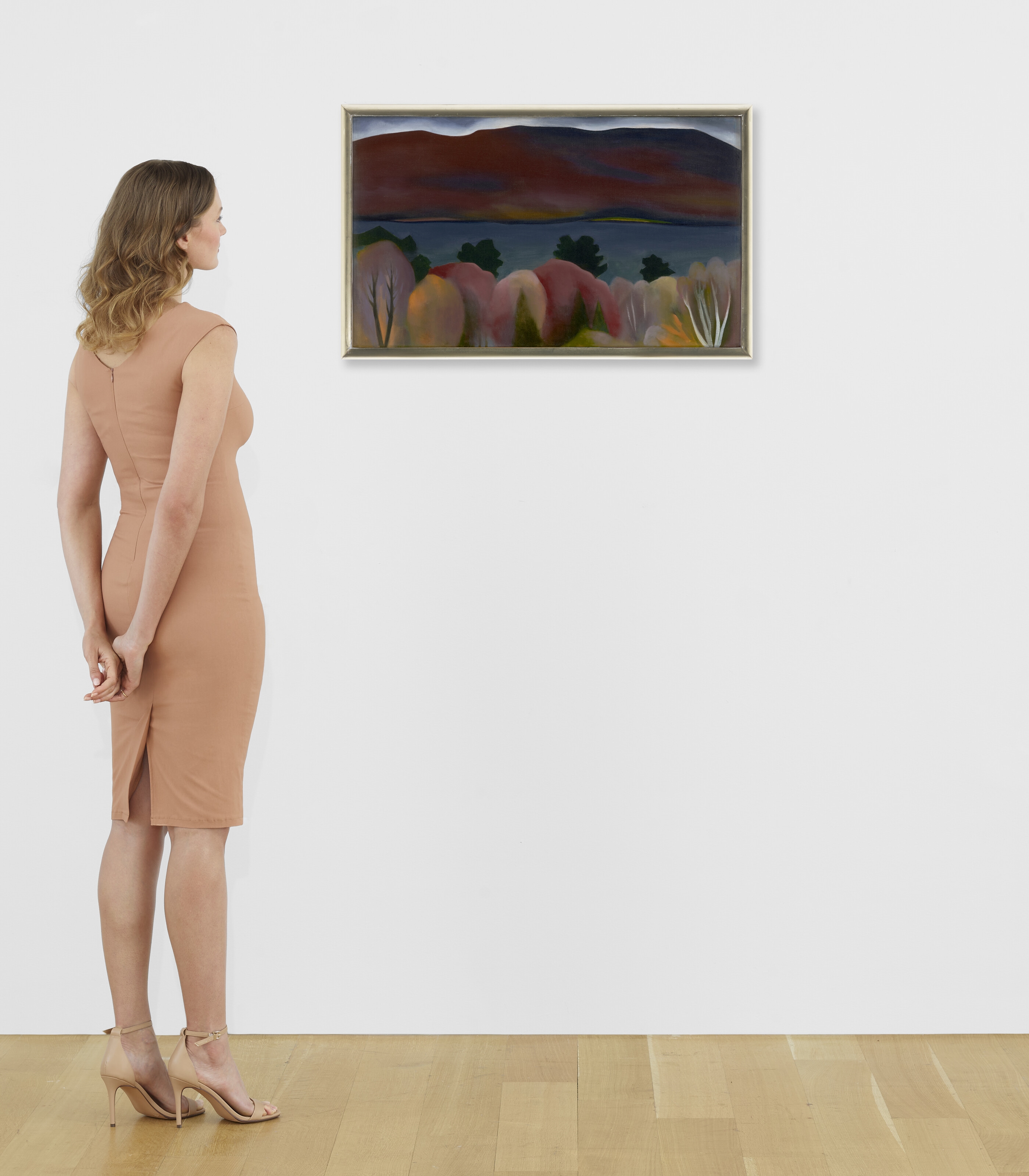 Artwork by Georgia O'Keeffe, Lake George Autumn, Made of oil on canvas