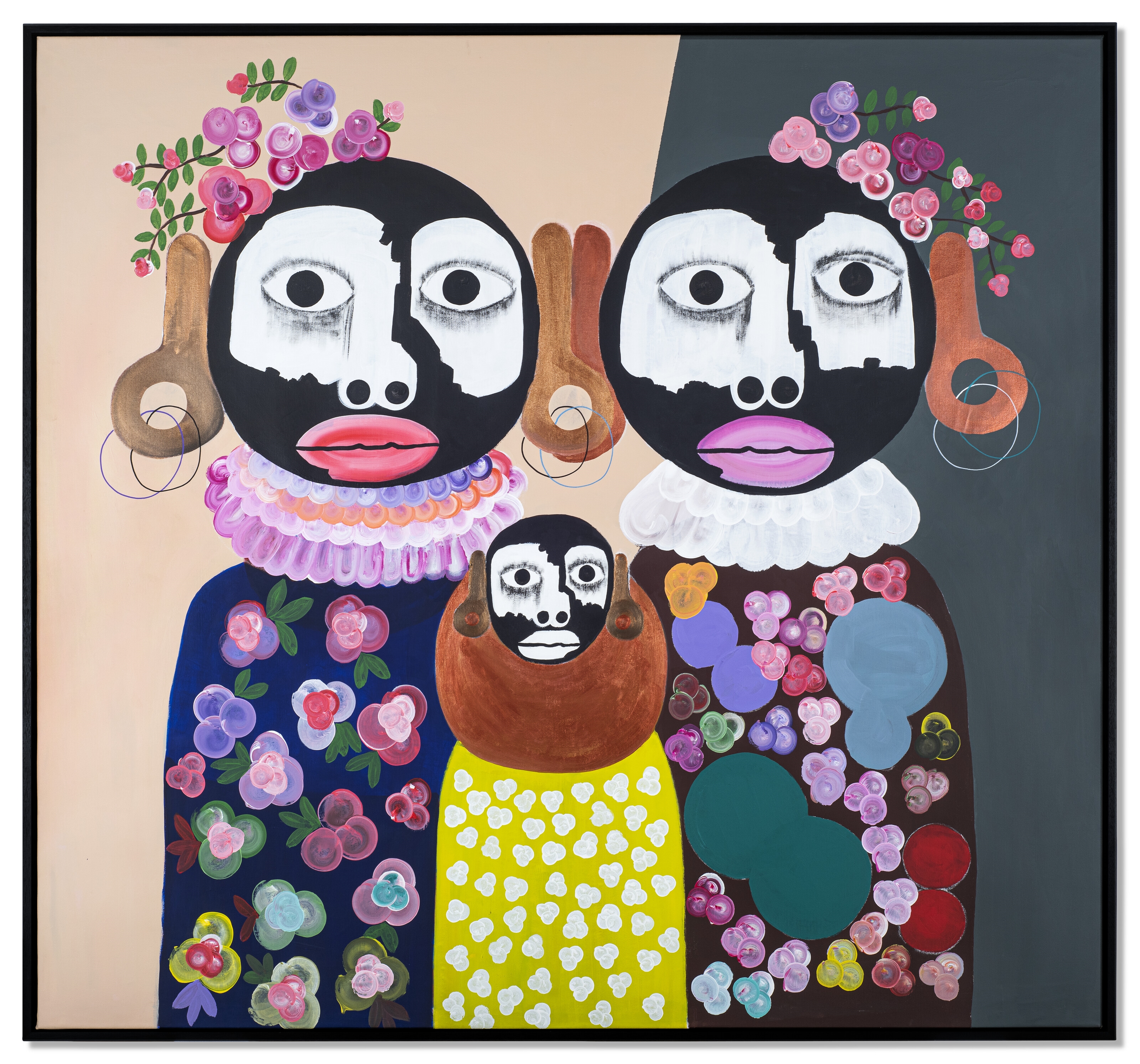 Artwork by Kojo Marfo, Pillar of Hope, Made of acrylic on canvas