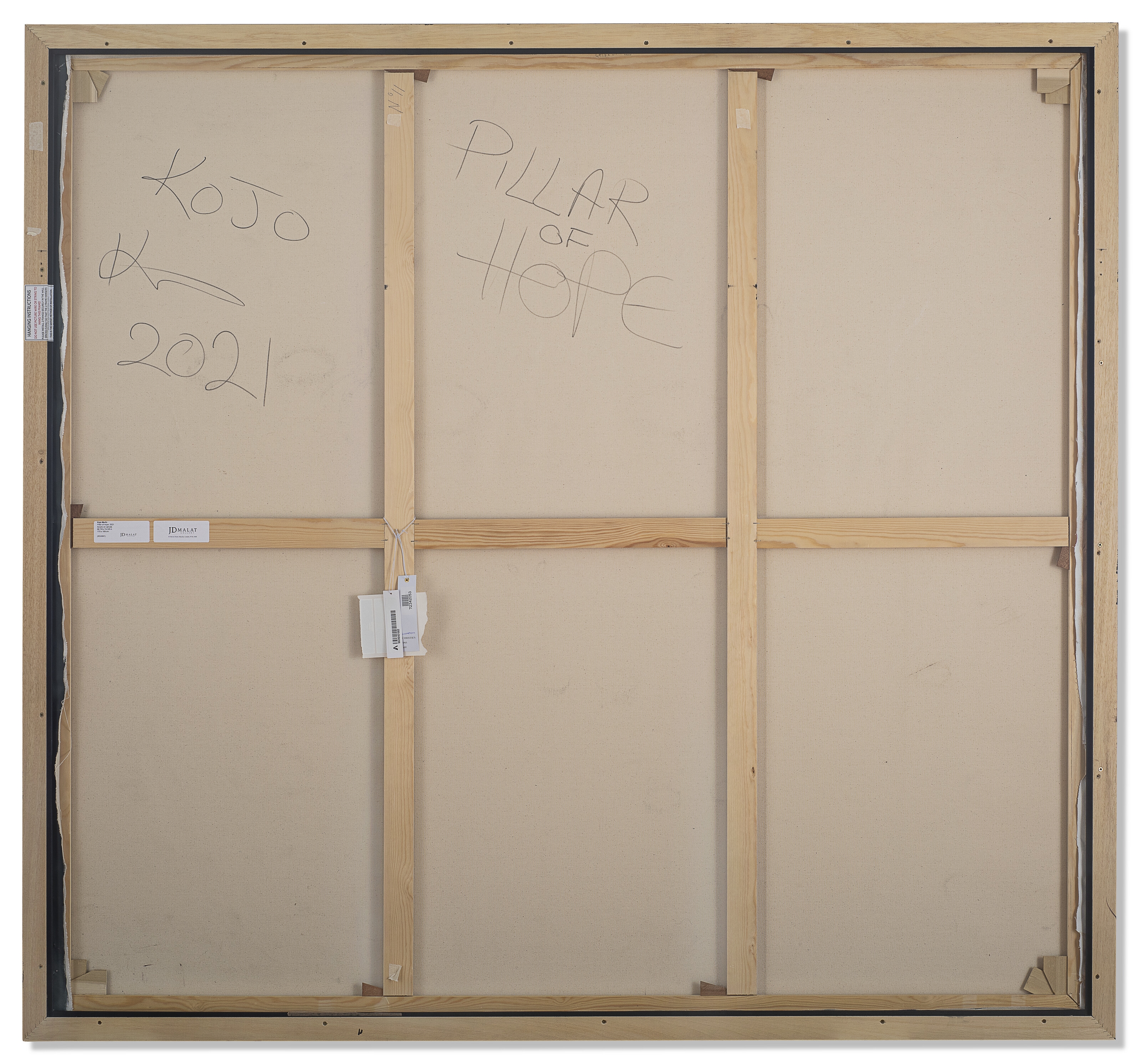 Artwork by Kojo Marfo, Pillar of Hope, Made of acrylic on canvas