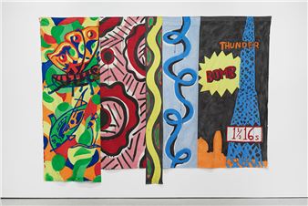 Solo exhibition of works by Kim MacConnel opens at Luhring Augustine