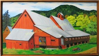 CANADIAN (XX-)
TITLED - CHELSEA RED BARN
SIGNED LOWER LEFT
SIGNED AND TITLED TO BACK
22 X 40 IN/ 56 X 101.5 CM - Kate More
