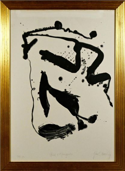 Bird and Kangaroo 1979 lithograph by John Olsen, 1979
