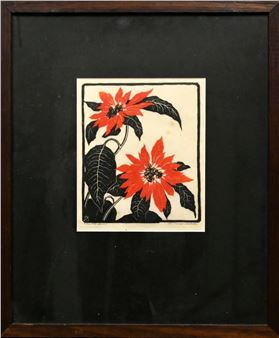 (STILL LIFE OF POINSETTIAS) - Arie Zonneveld