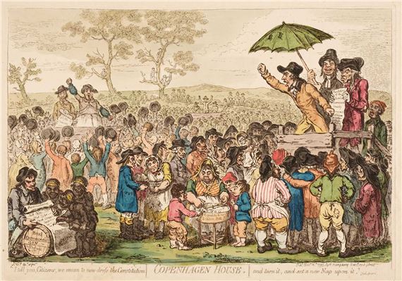 Copenhagen House by James Gillray, 1795