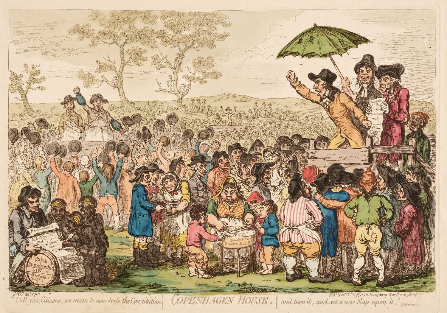 Artwork by James Gillray, Copenhagen House, Made of etching on wove