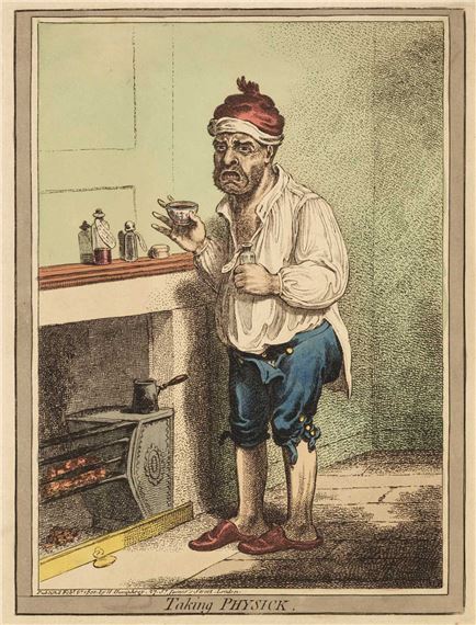 Taking Physick by James Gillray, 1800
