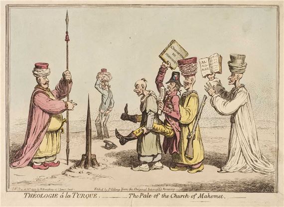 Théologie a la Turque by James Gillray, 1799