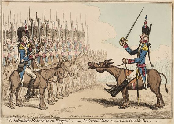 ; L'Infanterie Francaise en Egypte by James Gillray, 1799