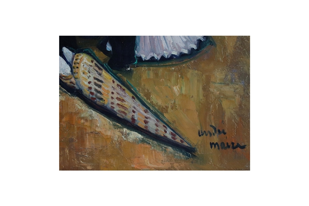 Artwork by André Maire, Femmes assises en bord de mer, Made of oil on panel