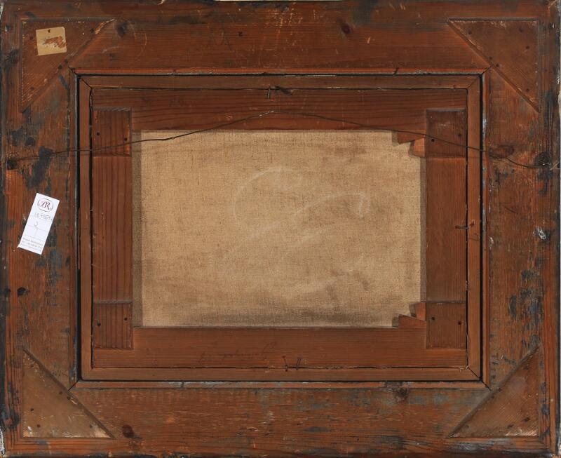 Artwork by Harald Frederik Foss, Scenery from Skarridsø, Made of Oil on canvas laid on canvas