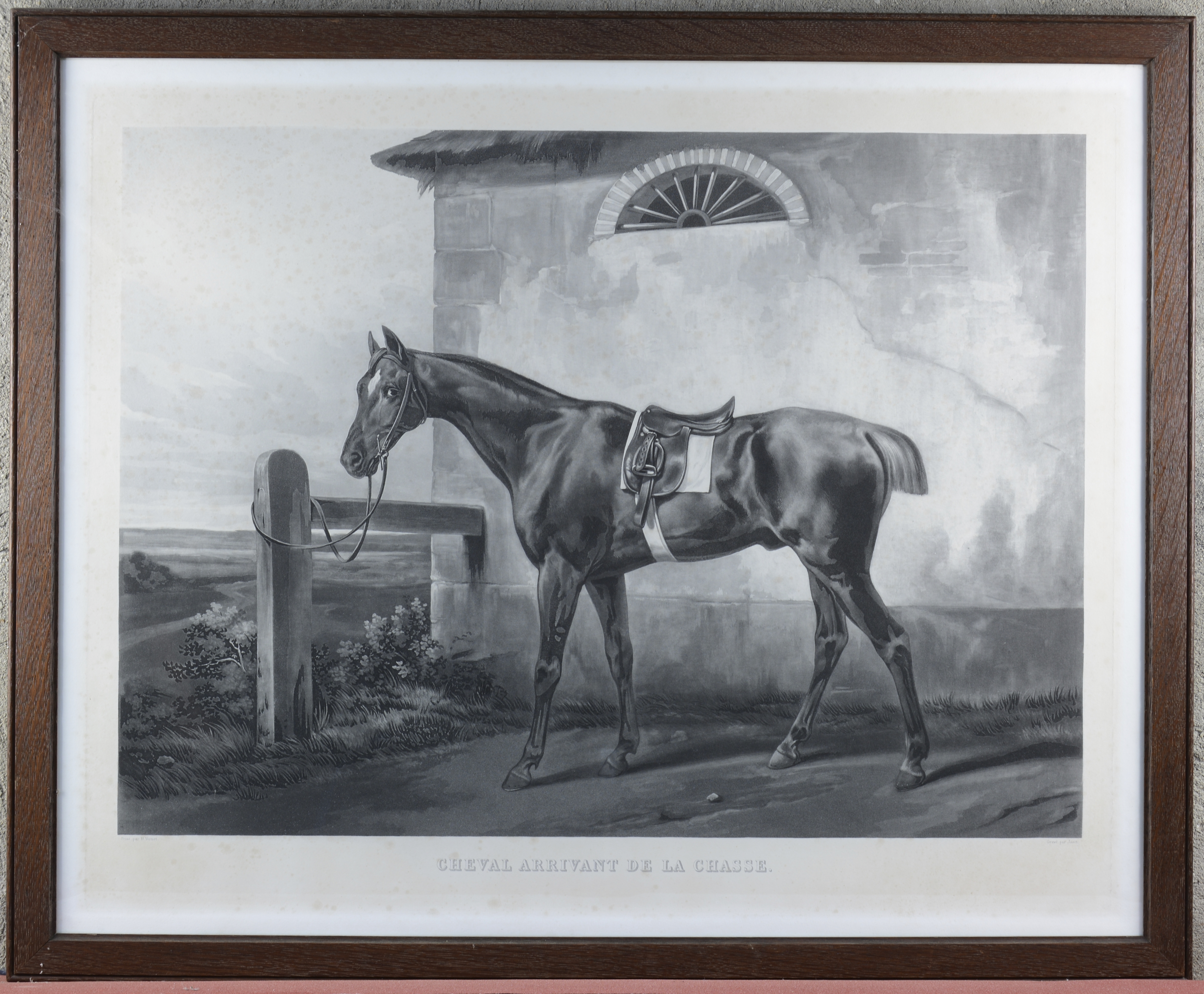 Carle Vernet | Cheval arrivant de la chasse” & “Cheval au vert”. Twee ...