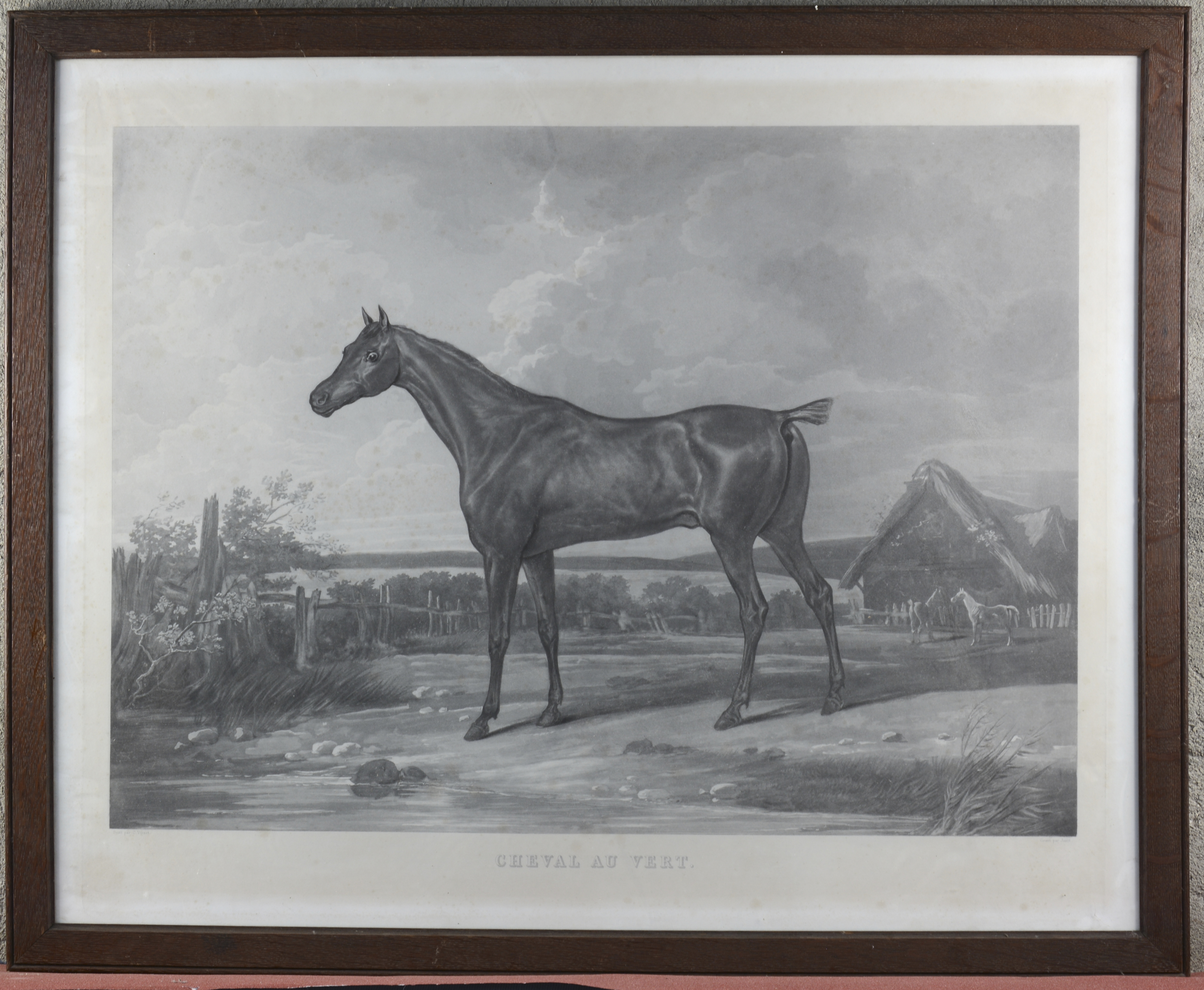 Carle Vernet | Cheval arrivant de la chasse” & “Cheval au vert”. Twee ...