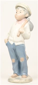 De Landloper”. Porseleinen beeldje. Onderaan gemerkt - Reginald Frederick Hopes