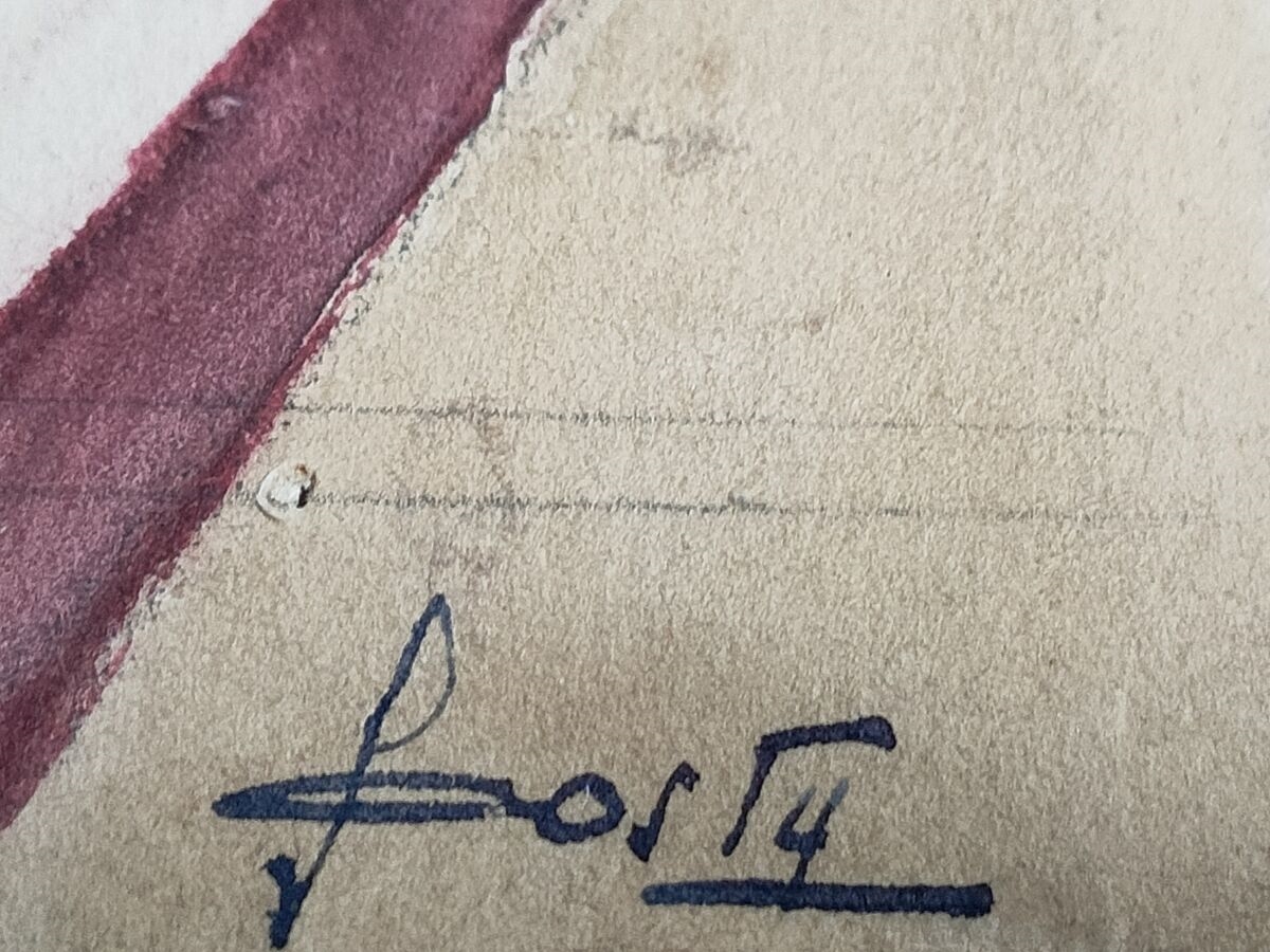 Artwork by Oswaldo Ferreira Mirand, FORTY (début XXème) Scène de cabaret Art Déco, Made of Watercolor and gouache