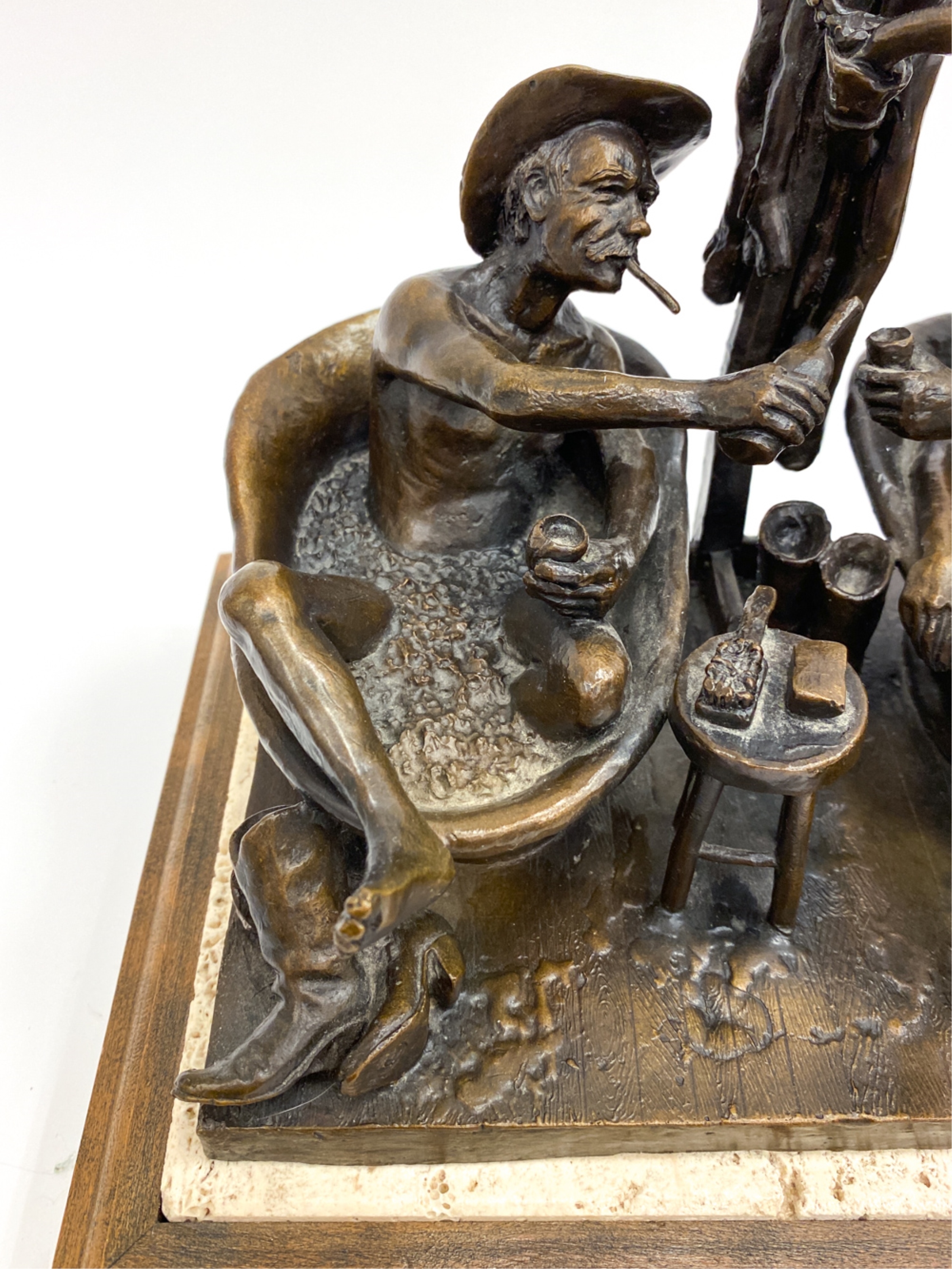 Clyde Doney | CLYDE DONEY BRONZE WESTERN COWBOY SCULPTURE | MutualArt
