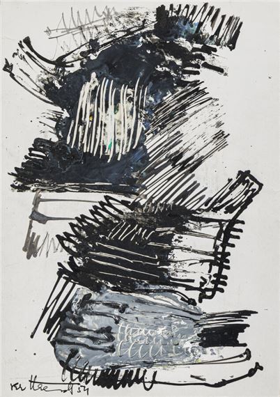 Composition, 1954 by Georges van Haardt, 1954